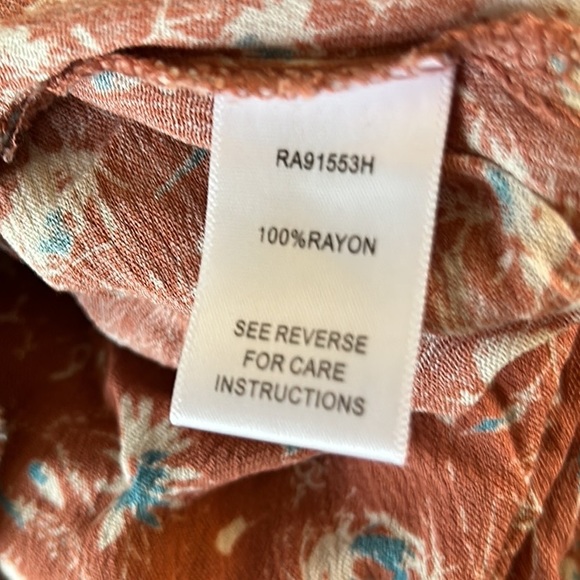 NWT Aakaa Floral Tie Waist Tassel Wide Leg Cropped Jumpsuit - S - Picture 14 of 16